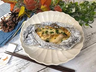 秋野菜で♪秋野菜と鮭の味噌チーズホイル焼…