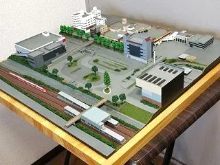 1/500「高の原駅 周辺地域ジオラマ」…
