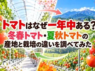 トマトはなぜ一年中ある？冬春トマト・夏秋…