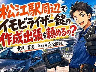 松江駅周辺でイモビライザー鍵の作成出張を…