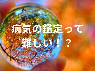 「病気の鑑定」って難しい！？