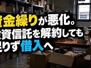 資金繰りが悪化。投資信託を解約しても足り…