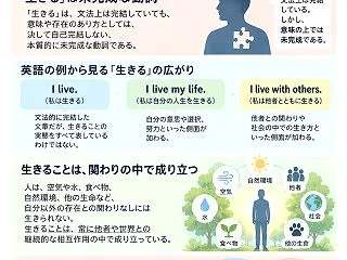 「生きる」の定義 ― 未完成な動詞