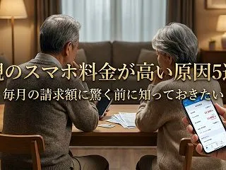 親のスマホ料金が高い原因5選