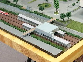1/500「高の原駅 周辺地域ジオラマ」…
