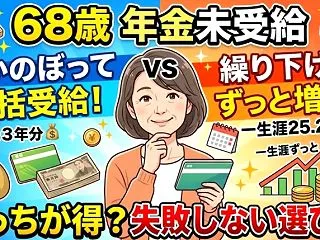 【68歳・年金未受給】「繰り下げて増額」…