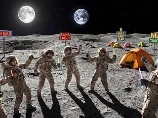 迷惑客専用「月面リゾート」大盛況 地球か…