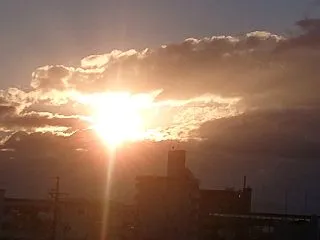 昨日の夕陽