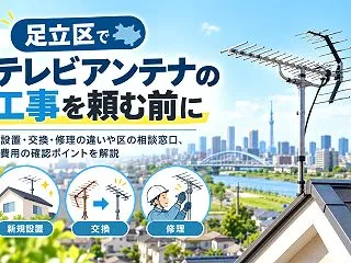 足立区のアンテナ工事はどこに頼む？設置・…