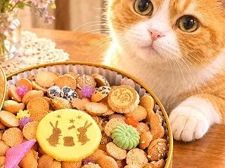 おやつは富貴寄（月うさぎ）
