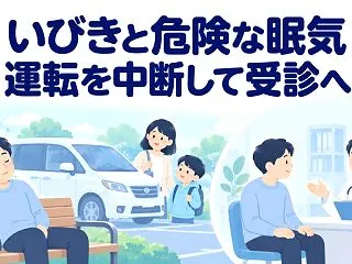 運転中・仕事中に眠い…いびき・睡眠時無呼…