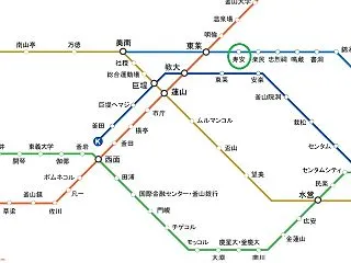 釜山・地下鉄駅構内にある東菜邑城壬辰倭乱…