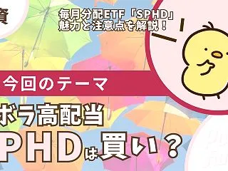 【SPHD】値動きが小さい高配当ETFは…