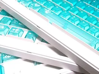 宝石キーキャップ、グリーン×ブラック
