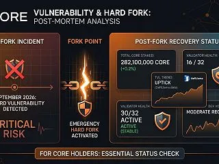 Coreチェーンは脆弱性フォーク後、回復…