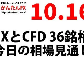 10月16日：FXとCFD市場の相場見通…
