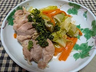 一日一品 鶏肉とキャベツの蒸し煮