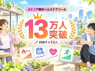 メドノア無料ヘルスケアツール 累計利用者…