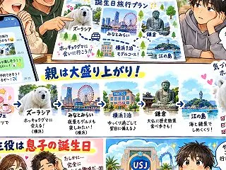 来年の誕生日旅行を計画をする！！
