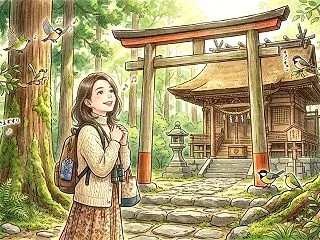 鳥のさえずりに癒される