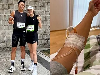 俳優チン・テヒョン、急性咽頭炎による点滴…