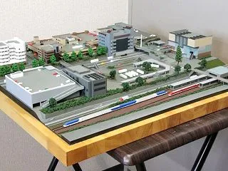 1/500「高の原駅 周辺地域ジオラマ」…