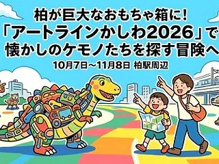 柏が巨大なおもちゃ箱に！「アートラインか…