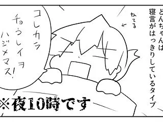 どんちゃんの就寝スタイル