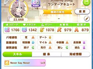ワンダーアキュート名手獲得！1億人達成！…