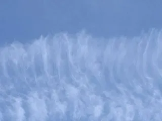 人為起源雲 その後高層雲(雨は降らず)