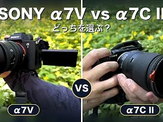 【実機比較】SONY α7Vとα7C I…