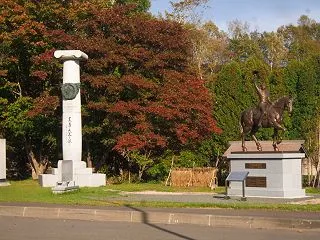 旧島松駅逓の紅葉
