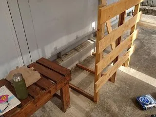 パレットで衝立？を作ってみる。①