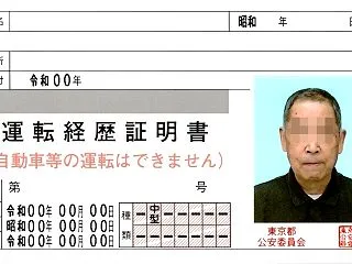 無話§運転経歴証明書という無免許