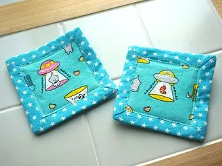 切り替えデザインのコースター試作その２