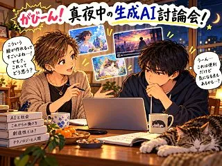 がびーん！真夜中の生成AI討論会！