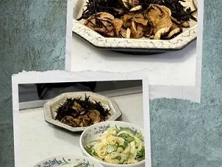塩さば焼きと副菜
