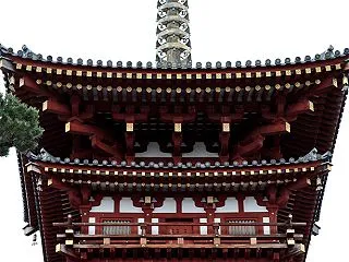 薬師寺西塔、桜 -奈良2025-