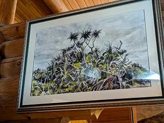  展示用絵画 NO3. (万座毛のアダン…