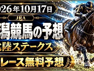 【新潟競馬】2026年10月17日全レー…