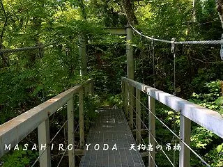 天狗岩の吊橋（福井県大野市）