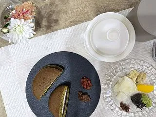 上質抹茶のあんバターどら焼き♪癒しミルキ…