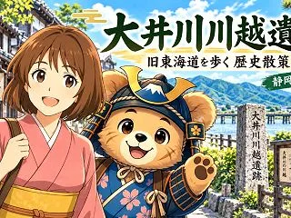 大井川川越遺跡｜「越すに越されぬ大井川」…