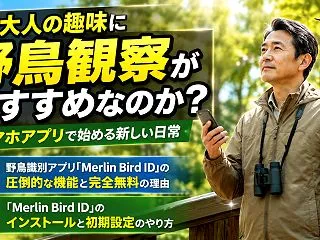 鳴き声で鳥の名前がわかる魔法のアプリ「M…