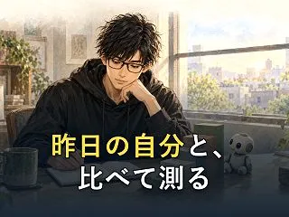 昨日の自分と比べる。AI使いの現在地を測…