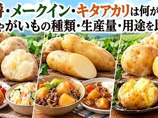 男爵・メークイン・キタアカリは何が違う？…