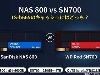 SanDisk NAS 800とWD R…
