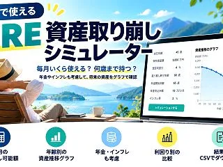 【無料】FIRE資産取り崩しシミュレータ…