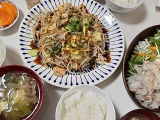 お好み焼き風野菜炒めでおうちごはん♪