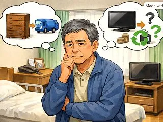 母が亡くなった時の老人ホームの荷物の処分…